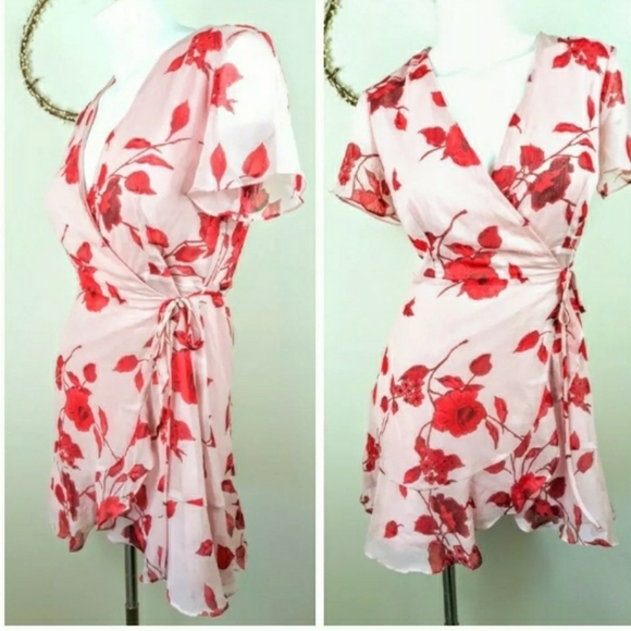 all in favor isabella wrap dress